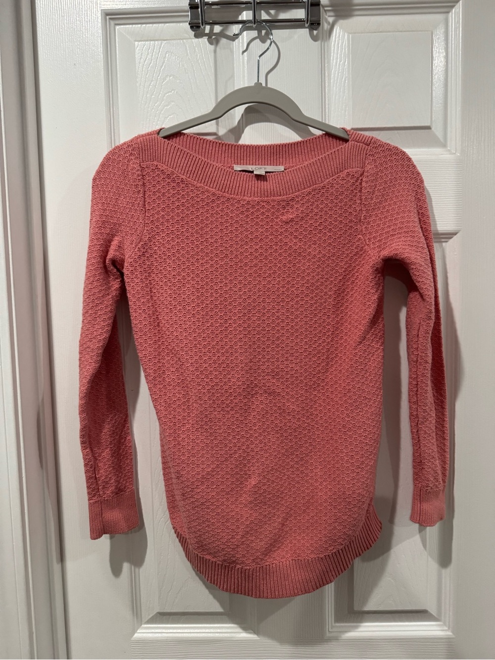 LOFT Pink Textured Sweater